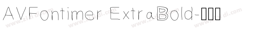 AVFontimer ExtraBold字体转换